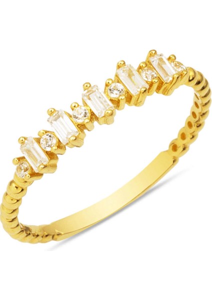 Baget Beştaş Altın Yüzük 14 Ayar