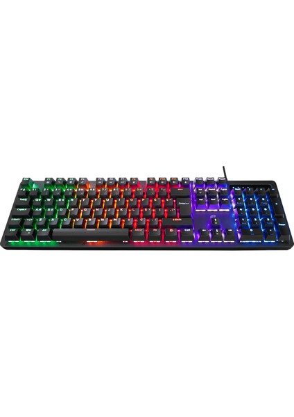 Emachines EAK104 Siyah USB Rgb Backlight Red Swıtch Mekanik Q 104 Tuşlu Gaming Klavye fiyatları