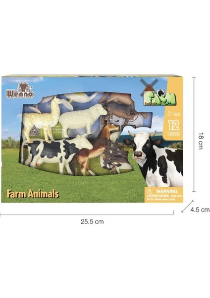 Nessiworld 5901-5903-5904 Kutulu 12 Parça Hayvan Seti modelleri