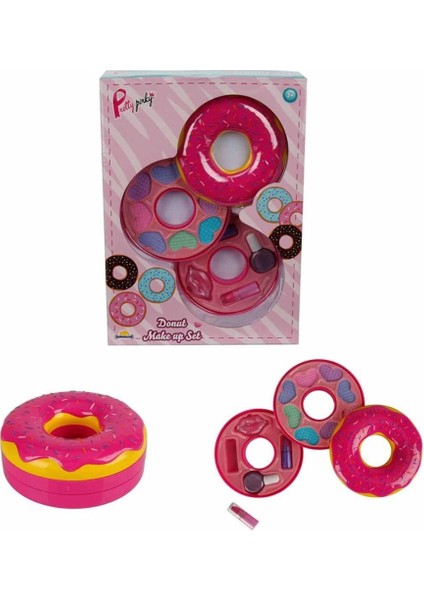 Nessiworld Donut Şekilli 2 Katlı Makyaj Güzellik Seti modelleri