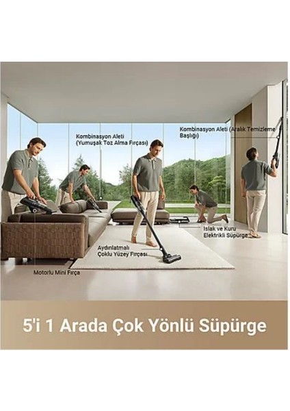 Dreame H14 Dual Akıllı Islak Kuru Süpürge Siyah