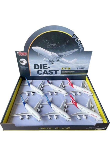 Nessiworld HW-A380-1 Cb Işıklı-Sesli Metal Yolcu Uçağı