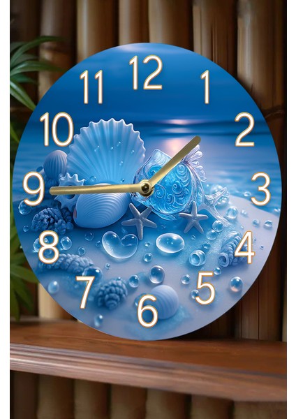 Mdf Duvar Saati Evinize Ya Da Iş Yerinize Ferah Bir Deniz Atmosferi Katın! – 33X33 cm SDW413 fiyatları