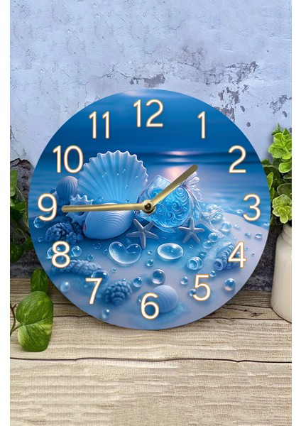 Mdf Duvar Saati Evinize Ya Da Iş Yerinize Ferah Bir Deniz Atmosferi Katın! – 33X33 cm SDW413 modelleri
