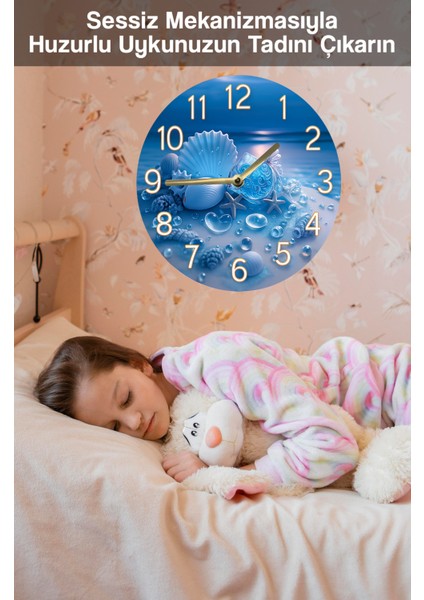 Mdf Duvar Saati Evinize Ya Da Iş Yerinize Ferah Bir Deniz Atmosferi Katın! – 33X33 cm SDW413 fırsatları