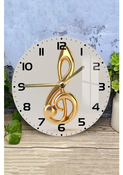 Müzik Tutkunlarına Özel Temperli Cam Duvar Saati – 33 cm CSDW455 modelleri
