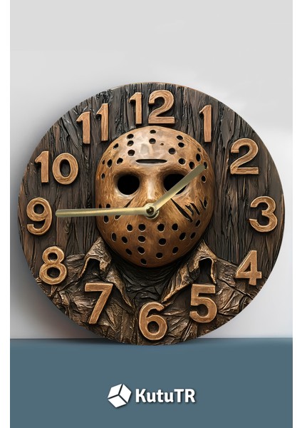 Mdf Duvar Saati – Müzik Temalı – 33X33 cm SDW446