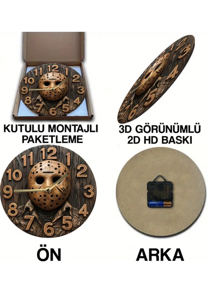 Mdf Duvar Saati – Müzik Temalı – 33X33 cm SDW446 indirimleri
