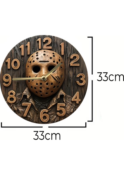 Mdf Duvar Saati – Müzik Temalı – 33X33 cm SDW446