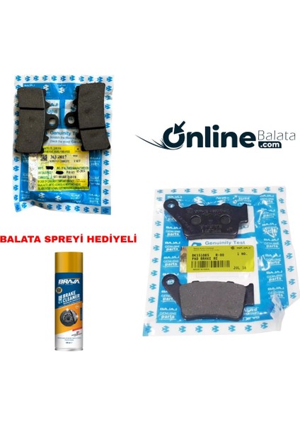 Dominar 400 Ug Fren Balata Takımı Ön ve Arka OB4287