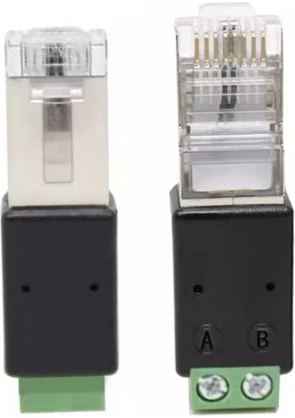 RJ45 Erkek - RS485 2 Pin Vidalı Dönüştürücü A=pın4 B=pın5 fiyatları