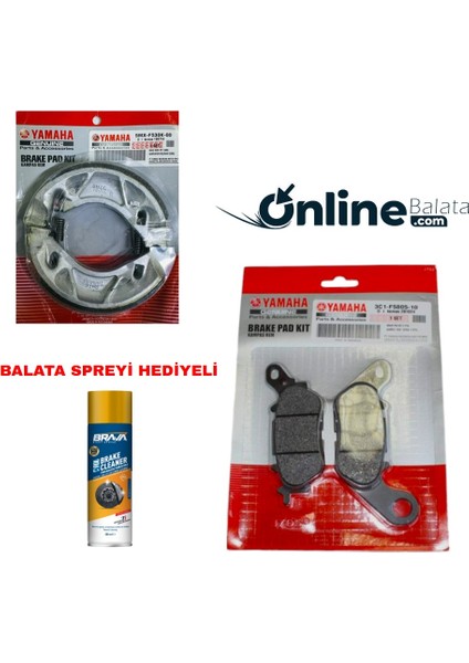 Crypton C8 Fren Balata Takımı Ön ve Arka OB4311