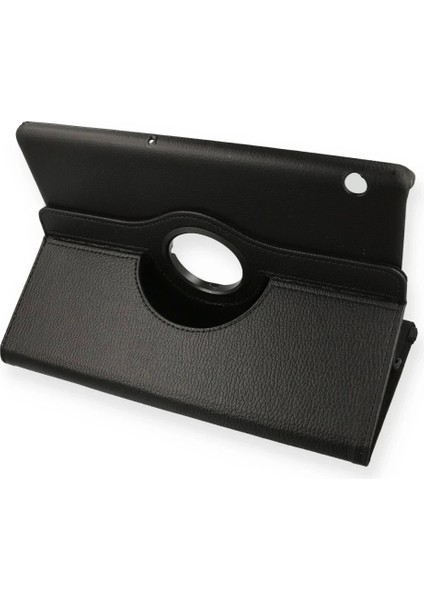Huawei Mediapad T5 10 Kılıf 360 Tablet Deri Kılıf - Siyah