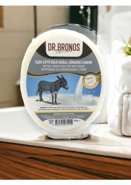 Eşek Sütü Özlü Doğal Süngerli Sabun 135 gr