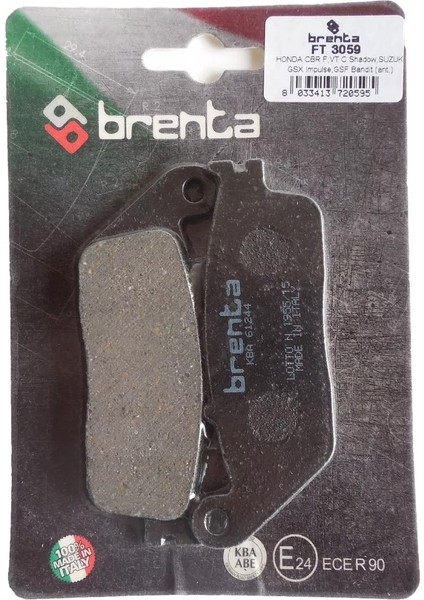 Honda Cbr 250 R Brenta Ön Fren Balata OB1632