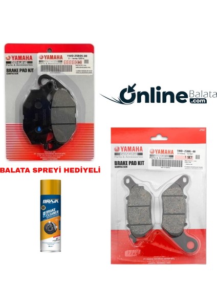 R 25 mt 25 Fren Balata Takımı Ön ve Arka OB4305