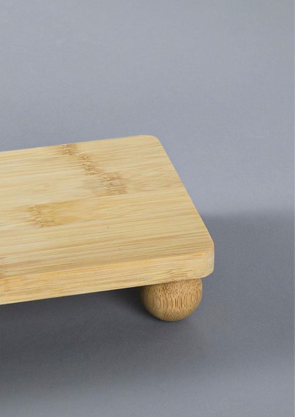 Misket Ayaklı Ahşap Sunumluk - 21X12 cm fırsatları