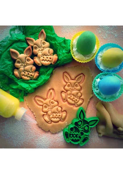 Yeni Paskalya Tavşanı Kurabiye Kesici, Kurabiye Kalıbı T733823