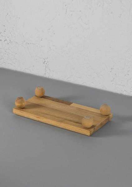 Misket Ayaklı Ahşap Sunumluk - 21X10 cm modelleri