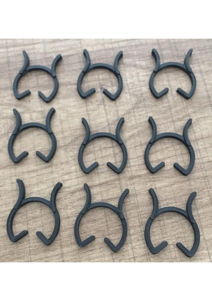 Yeni Bitki Destek Klipsi Siyah 4919007 (10 Adet)