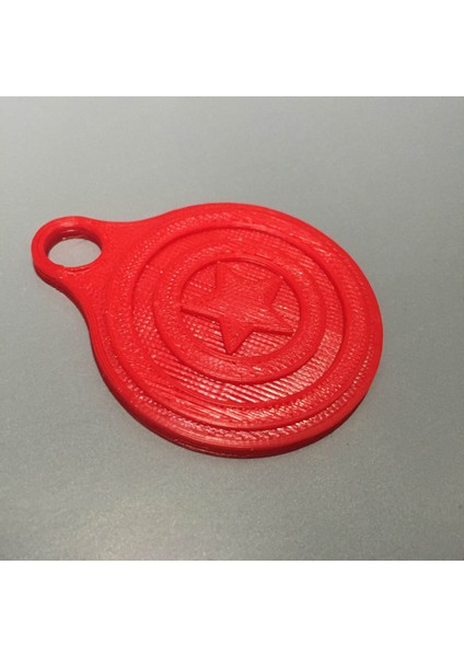 Yeni Basit Kaptan Amerika Anahtarlık T1419159