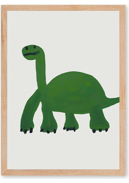 Evergreen Buddy - Doğal Ahşap Çerçeveli Tablo - Eğlenceli Çocuk Posteri modelleri