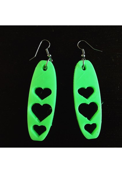 Yeni Üç Kalp Küpe T1520090