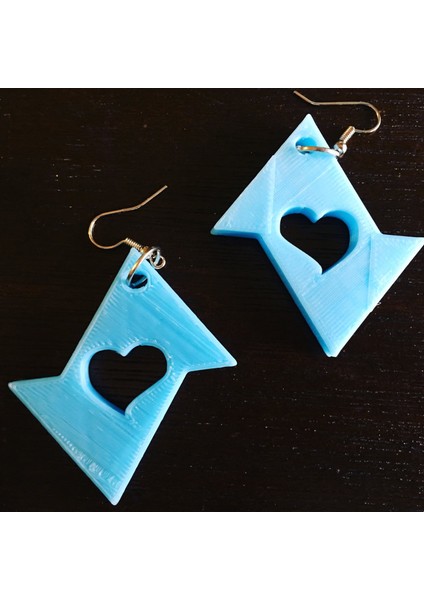 Yeni Üçgen Kalp Küpe T1218744