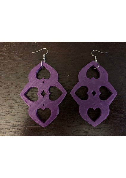 Yeni Kalp Desenli Küpe Çifti T3631157