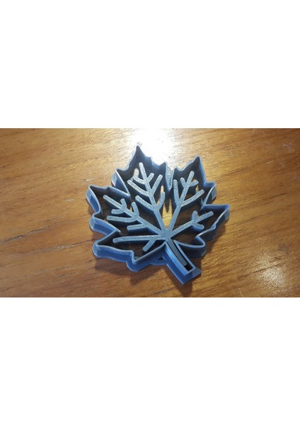 Yeni Akçaağaç Yaprağı Kurabiye Kesici - Iç Detaylar T3826894