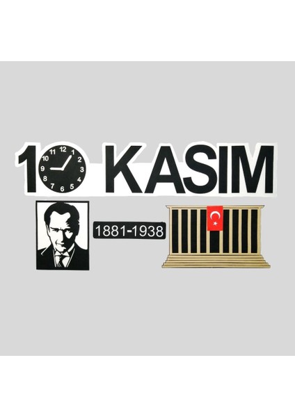 Atatürk 10 Kasım Panosu (Keçe Eğitim Materyali)