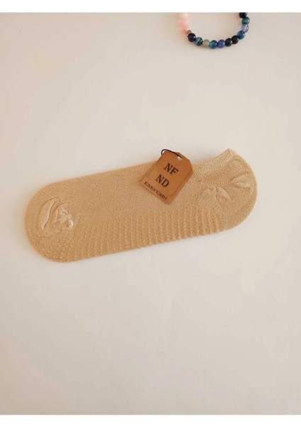 Kaydırmaz Tabanlı Unisex Krem Yoga, Pilates ve Tavaf Çorabı | Konforlu Nefes Alan Spor Patik Çorap fiyatları