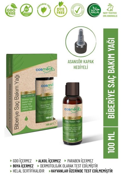 Biberiye Saç Bakım Yağı 100 ml