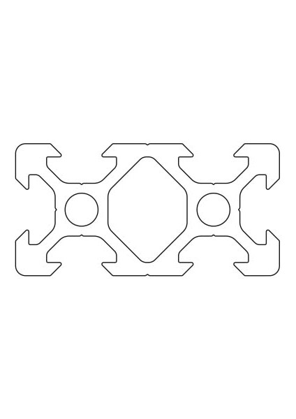 Yeni Yapısal Profil V Yuvası 20X40. (Plastik Aparattır!!!)