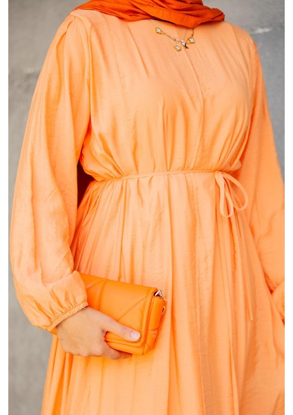 Kipsy Sekiz Parçalı Relax Elbise-Turuncu fiyatları