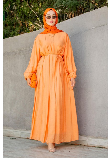 Kipsy Sekiz Parçalı Relax Elbise-Turuncu indirimleri