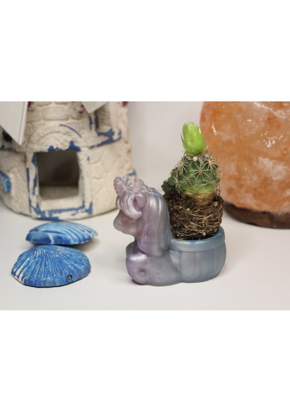 El Yapımı Epoksi Reçine Şık Tasarım Saksı/dekoratif Objeler (Çiçeksiz) - Kadın Emeği indirimleri