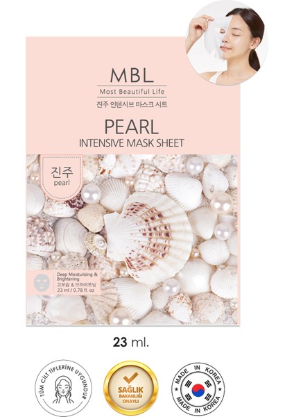 Teresia İnci Özü Içeren Nemlendirici ve Besleyici Etkili Yüz Maskesi