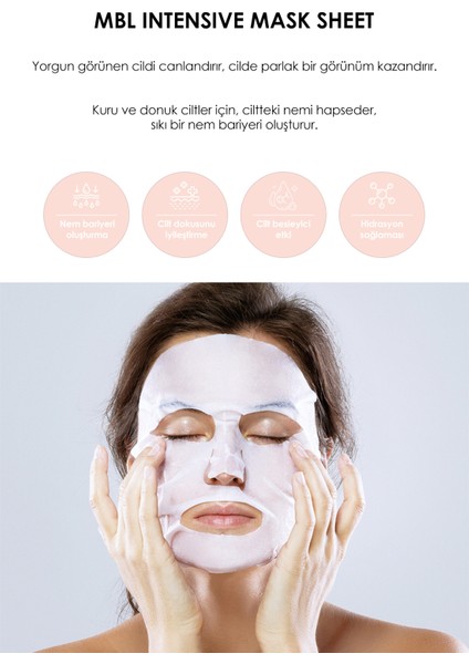 Teresia İnci Özü Içeren Nemlendirici ve Besleyici Etkili Yüz Maskesi modelleri