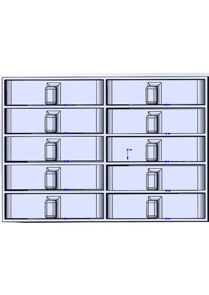 Yeni 10 Hücre Için Kaset Tutucusu (Plastik Aparattır!!!)
