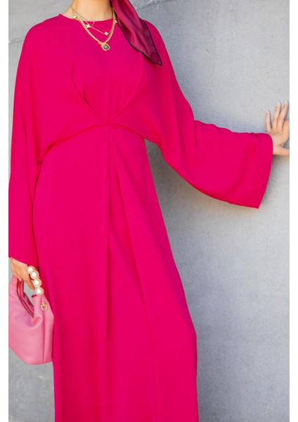 Nilss Bağlama Detaylı Elbise-Pembe fiyatları