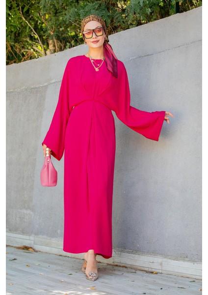 Nilss Bağlama Detaylı Elbise-Pembe indirimleri