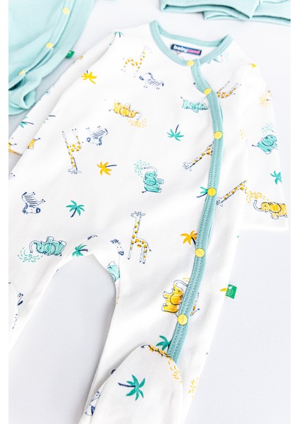 Zürafa Desenli Uzun Kollu 2'li Bebek Tulum Seti – Yumuşak ve Rahat Kumaş, Yeni Doğan ve Bebekler İçin fiyatları