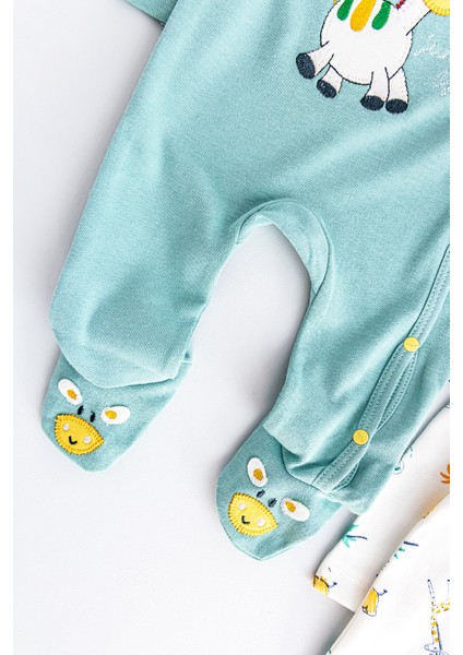 Zürafa Desenli Uzun Kollu 2'li Bebek Tulum Seti – Yumuşak ve Rahat Kumaş, Yeni Doğan ve Bebekler İçin fırsatları