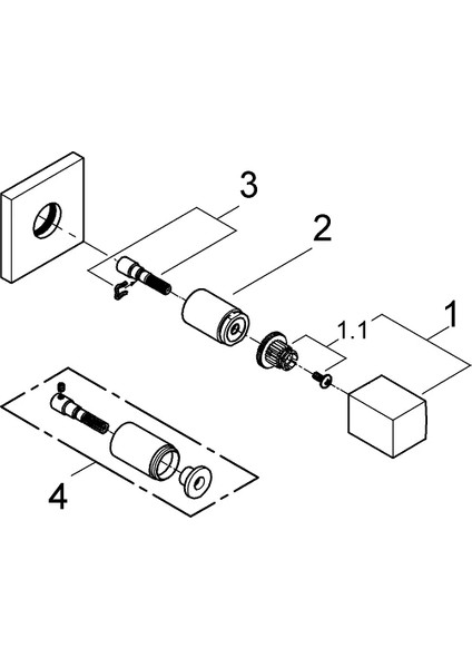 Eurocube Ankastre Stop Valf Grh 19910000 modelleri