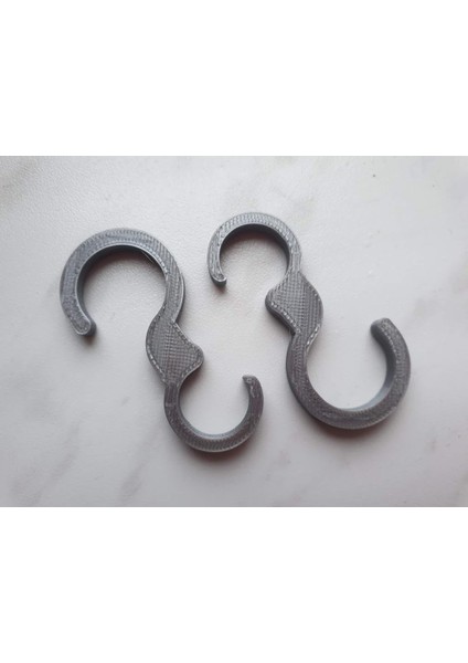 Yeni Mutfak Korkuluk Kancası Gri 4622057 (5 Adet)