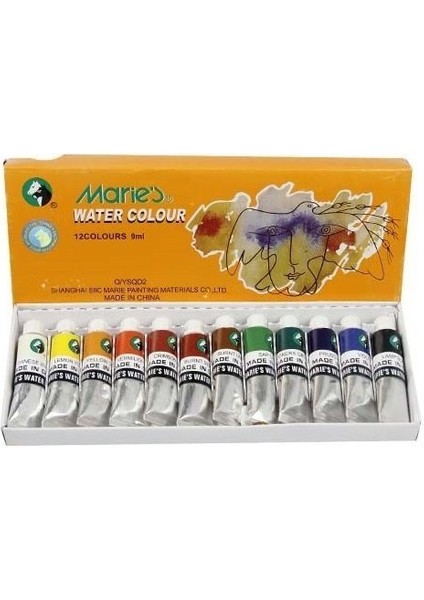 12 Li Tüp Sulu Boya