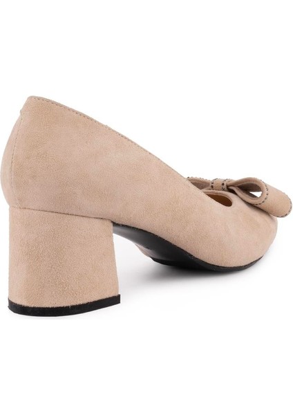 Hakiki Deri Rahat Fiyonklu Klasik Ayakkabı Bej Süet 45350 fiyatları