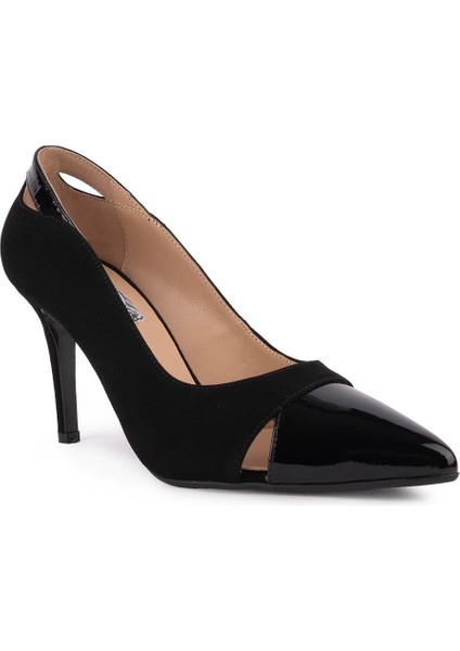 Hakiki Deri Süet Rugan Detaylı Rahat Klasik Siyah 46105 fiyatları