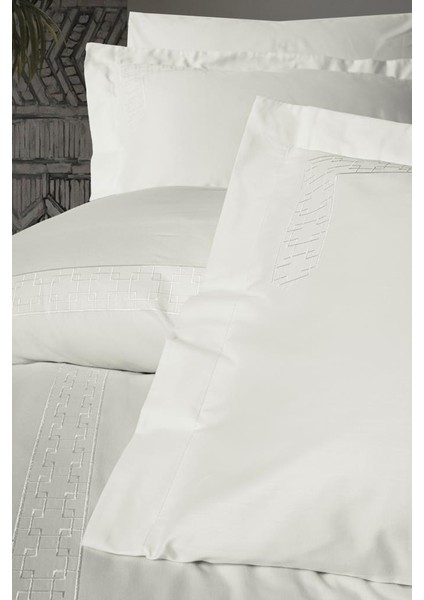 Nakışlı Çift Kişilik Saten Nev Takımı Luxe Ekru fiyatları